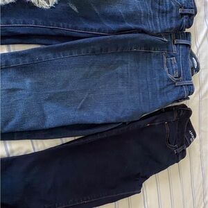American angle Women's Blue Skinny Jeans. Size 0 use like new..$60 for all 3!